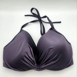 Shade & shore purple padded bikini swim top